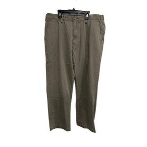 Nautica Mens Classic Fit Deck Pants 36 Khaki Cotton